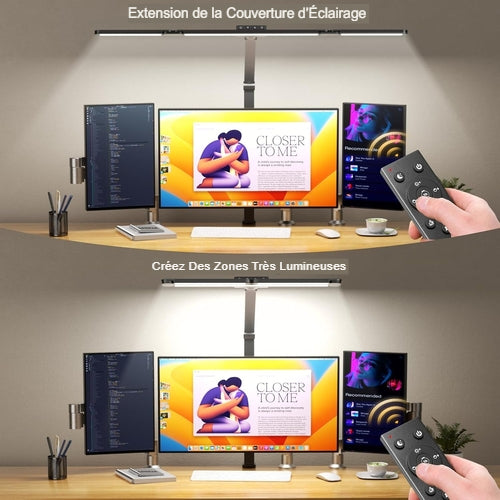 Lampe de Bureau LED Architecte à Pince | Télécommande & Personnalisation Absolue