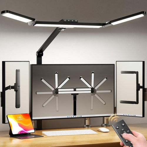 Lampe de Bureau LED Architecte à Pince | Télécommande & Personnalisation Absolue