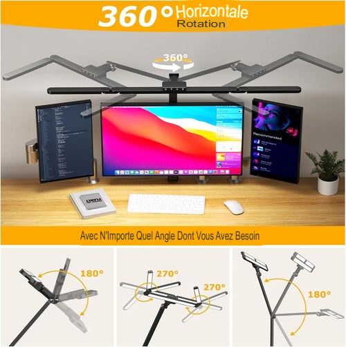Lampe de Bureau LED Architecte à Pince | Télécommande & Personnalisation Absolue