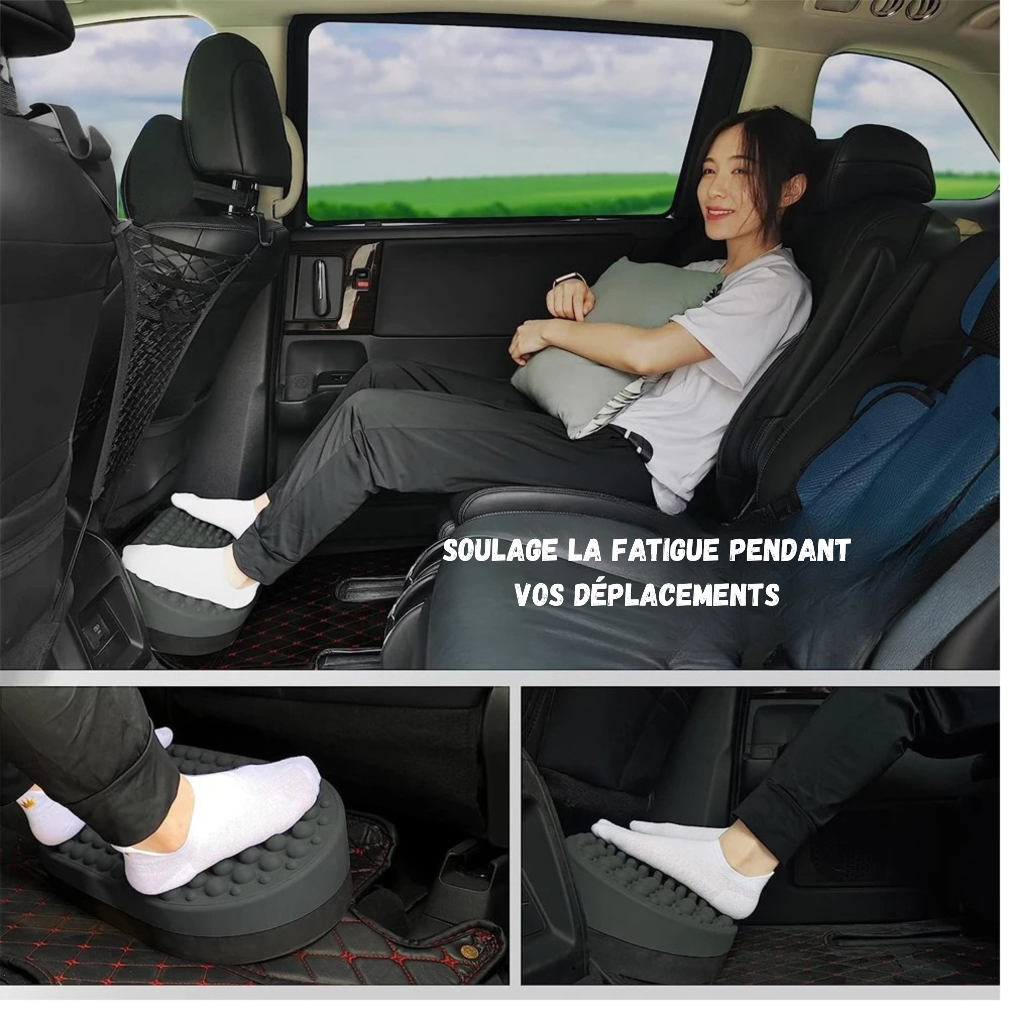 Repose-Pieds Masseur en Silicone