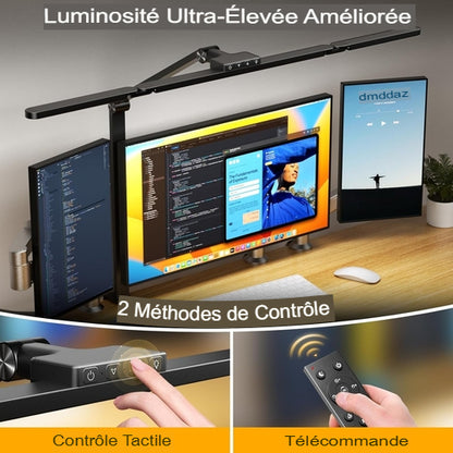 Lampe de Bureau LED Architecte à Pince | Télécommande & Personnalisation Absolue