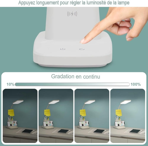 Lampe de Bureau LED Connectée Blanche