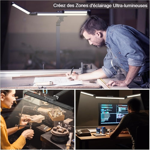 Lampe de Bureau LED Architecte à Pince | Télécommande & Personnalisation Absolue