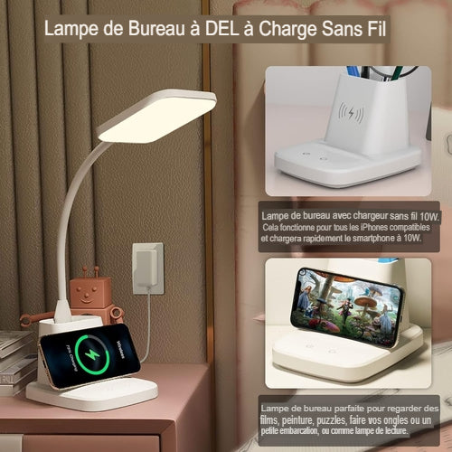 Lampe de Bureau LED Connectée Blanche